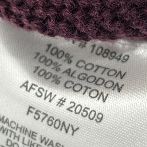 ALEX CANNON Sweater Mens XL 1/4 Zip Jumper Argyle Cotton Pullover Maroon - Picture 11 of 14